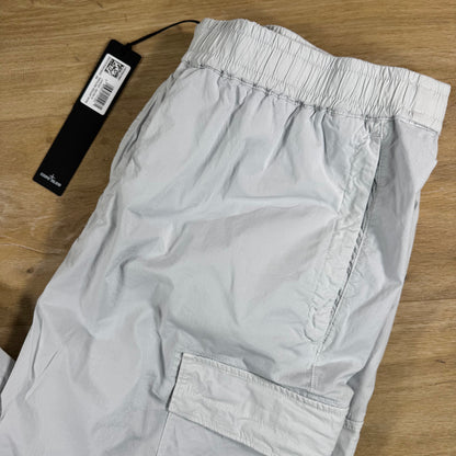 Stone Island Stretch Cotton Tela 'Paracadute' Cargo Pants in Sky Blue