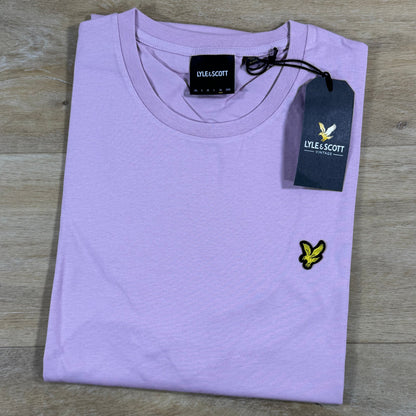 Lyle & Scott Cotton Crewneck T-Shirt in Pink Light