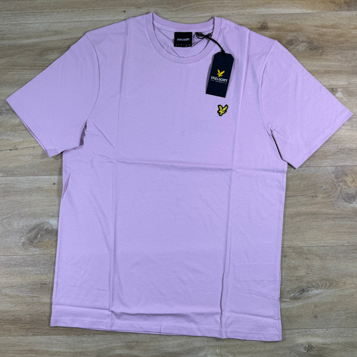 Lyle & Scott Cotton Crewneck T-Shirt in Pink Light