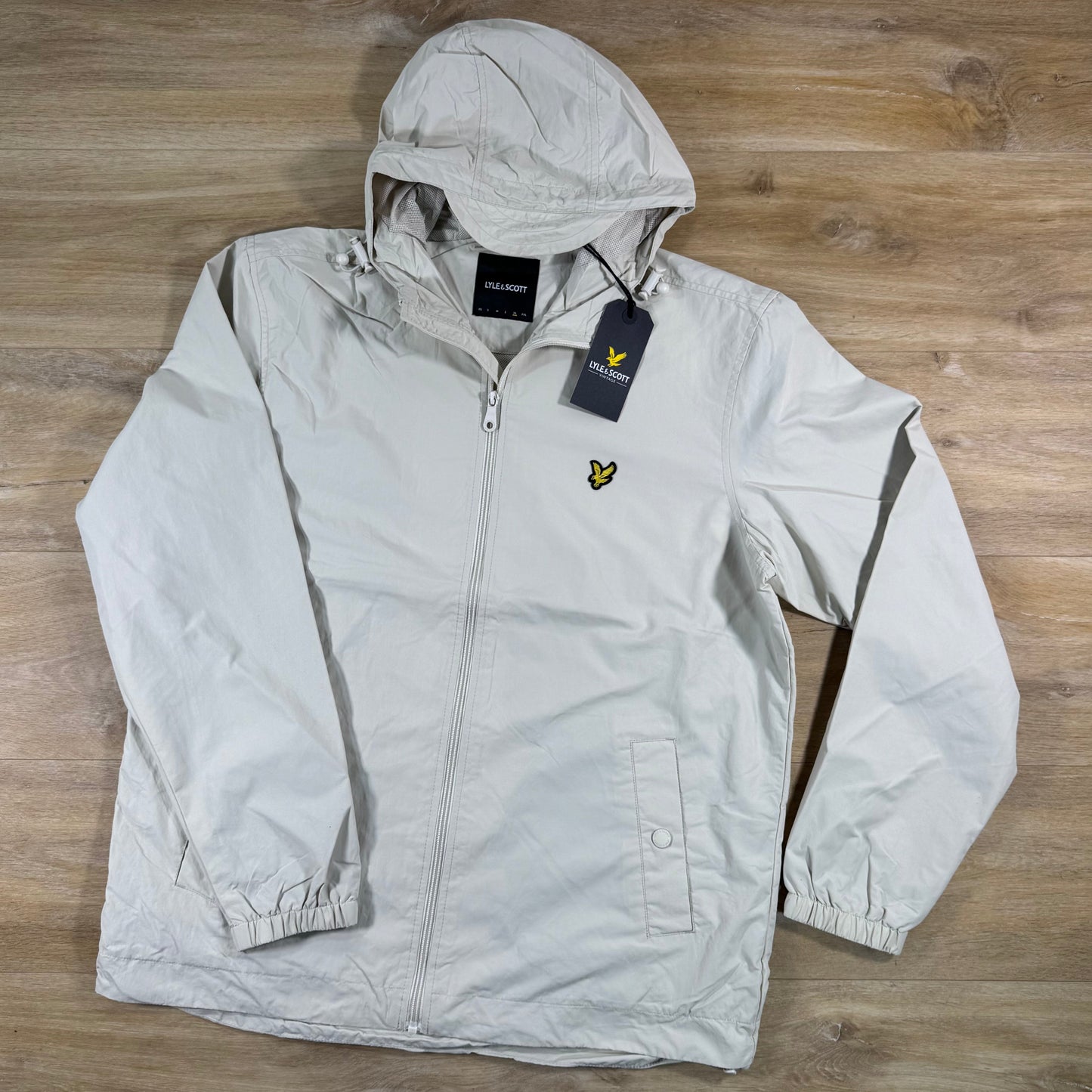 Lyle & Scott Water Resistant Hooded Jacket in Cove