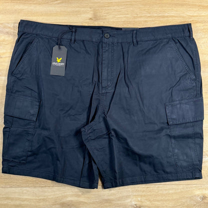 Lyle & Scott Cotton Cargo Shorts in Jet Black