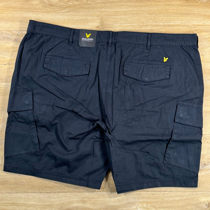 Lyle & Scott Cotton Cargo Shorts in Jet Black