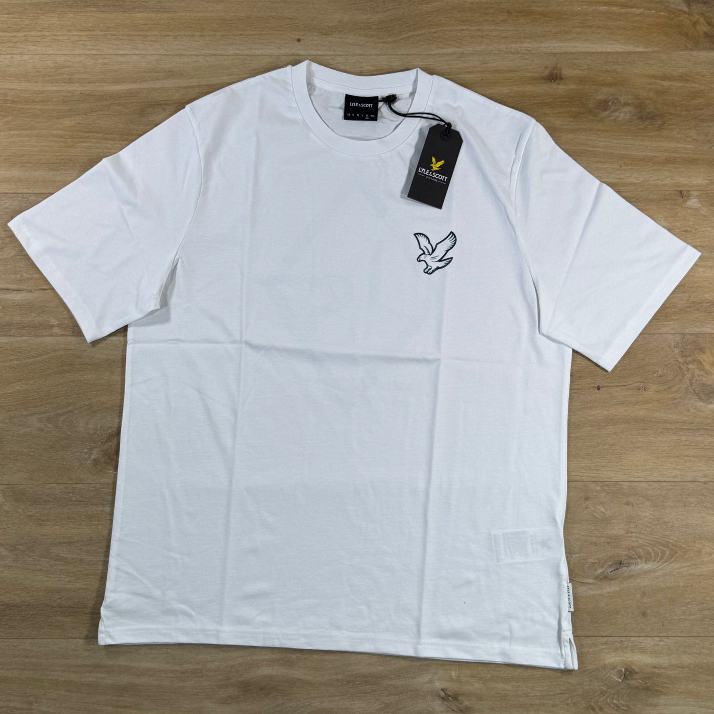Lyle & Scott Chrome Graphic Eagle T-Shirt in White