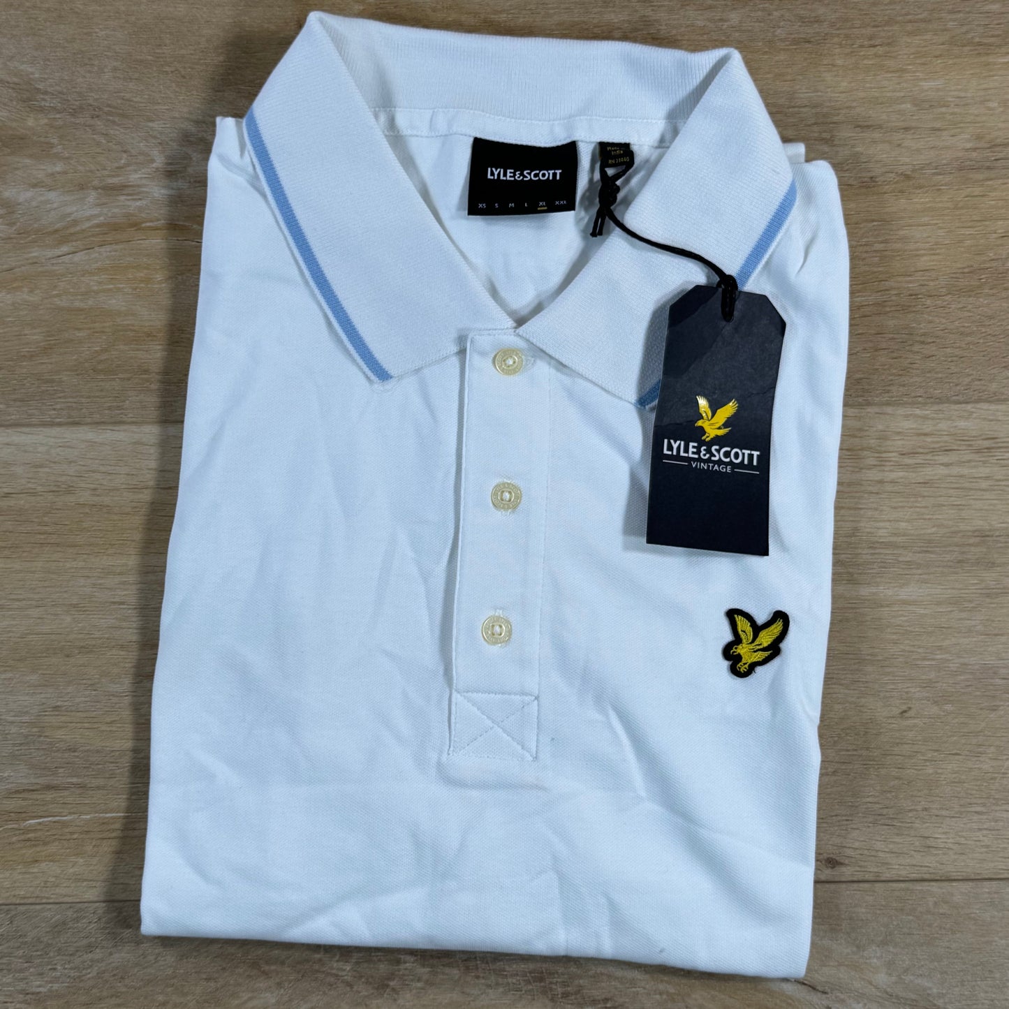 Lyle & Scott Tipped Polo Shirt in White