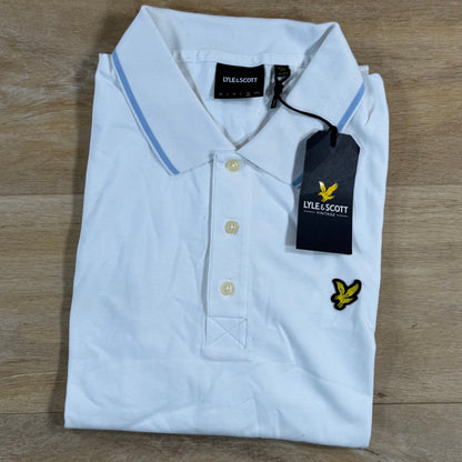 Lyle & Scott Tipped Polo Shirt in White