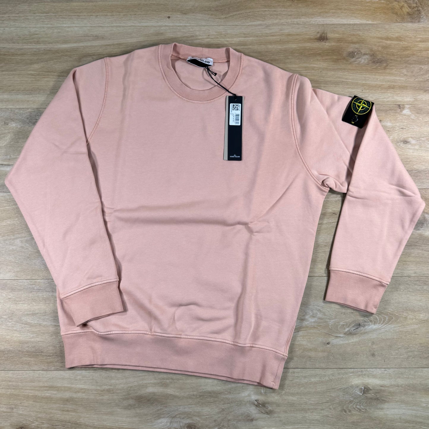 Stone Island Crewneck Fleece Sweatshirt in Plaster Pink