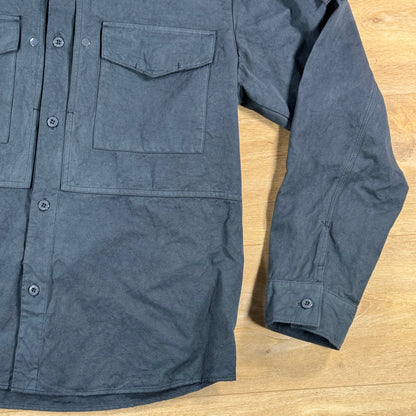 Stone Island Ghost Linen Overshirt in Slate Blue