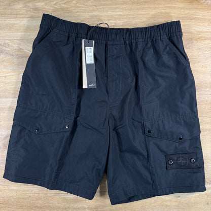 Stone Island Ghost All-Weather Cargo Shorts in Black