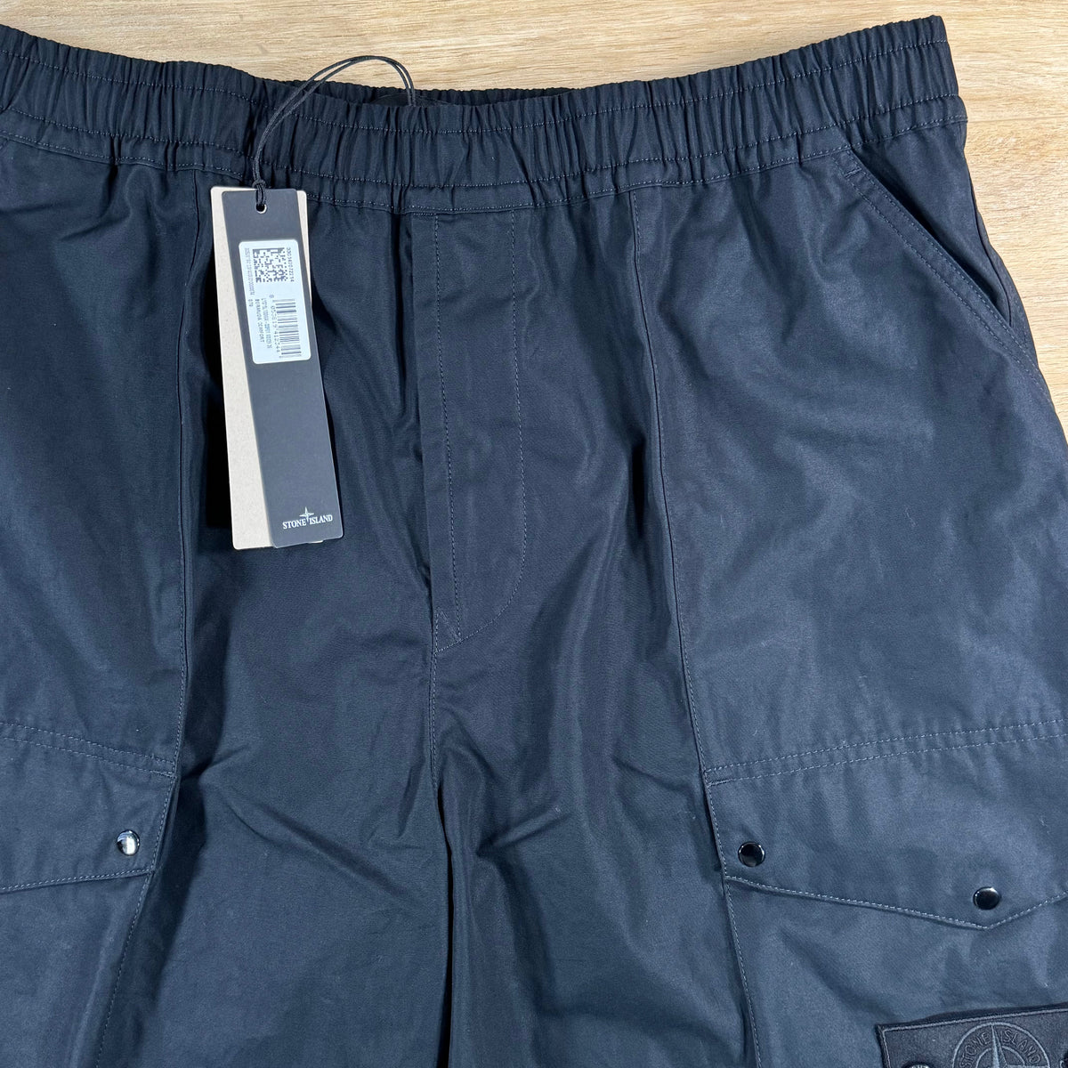 Stone Island Ghost All-Weather Cargo Shorts in Black