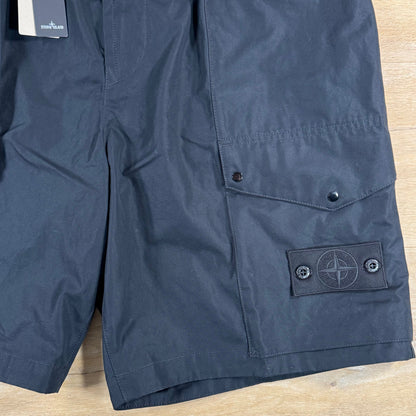 Stone Island Ghost All-Weather Cargo Shorts in Black