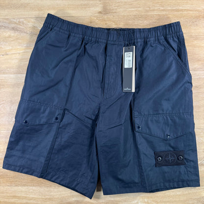 Stone Island Ghost All-Weather Cargo Shorts in Navy