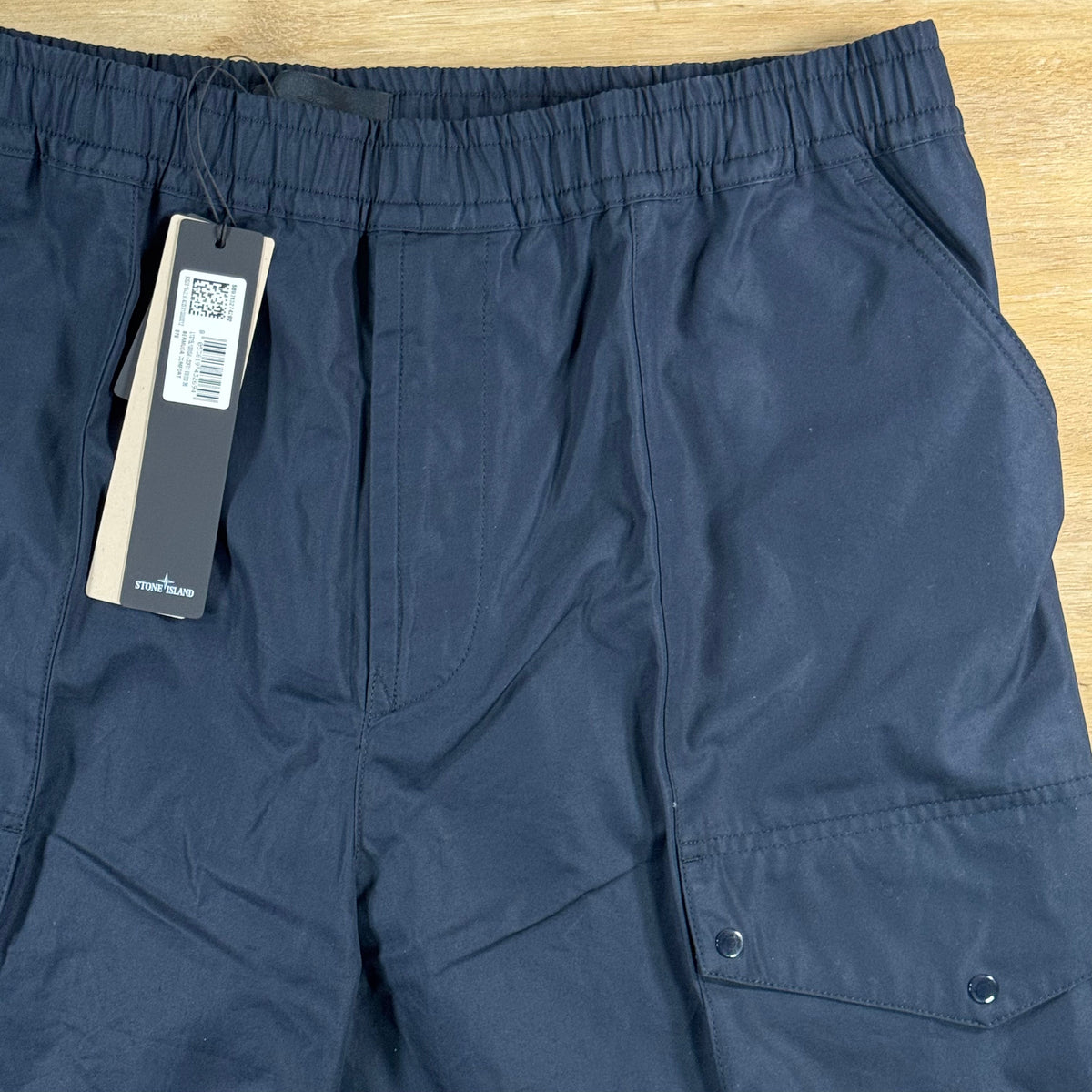 Stone Island Ghost All-Weather Cargo Shorts in Navy