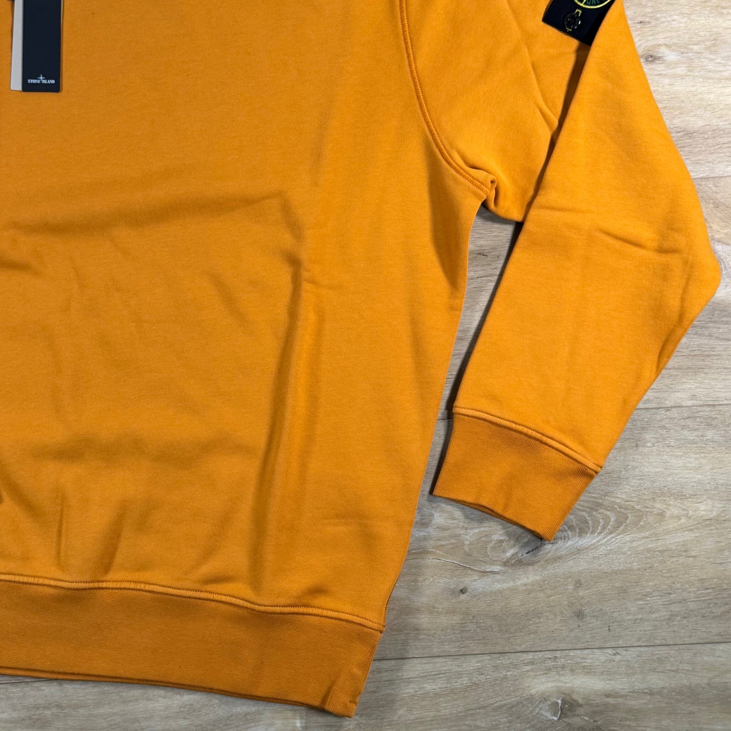 Stone Island Crewneck Fleece Sweatshirt in Tangerine