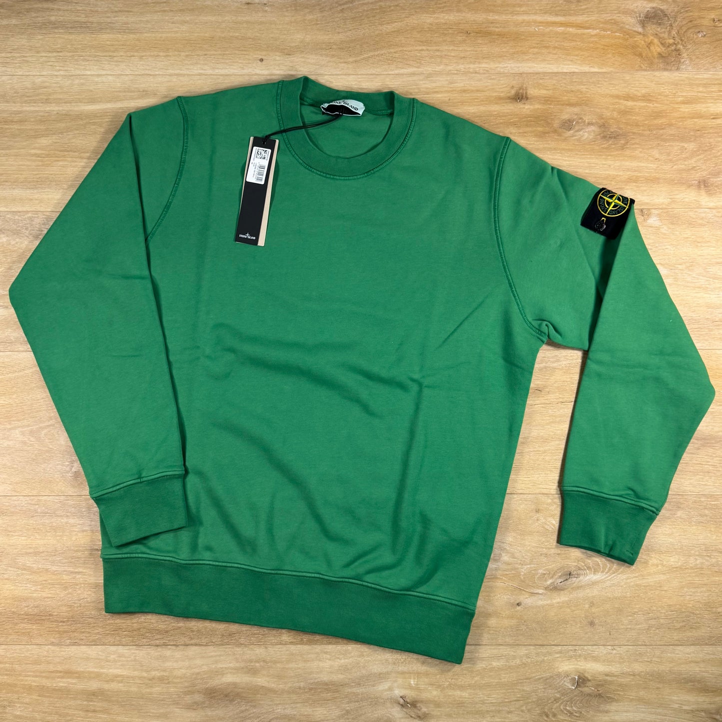 Stone Island Crewneck Fleece Sweatshirt in Malachite - Green
