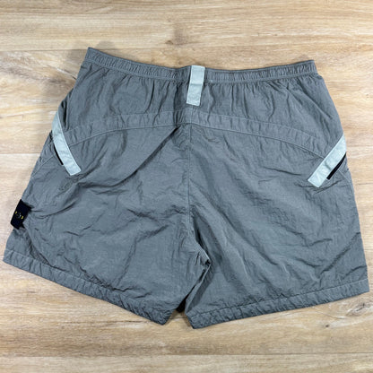 Stone Island Nylon Metal Shorts in Pearl Grey