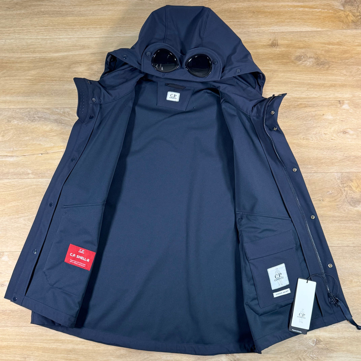 C.P. Company Shell-R Goggle Gilet in Navy