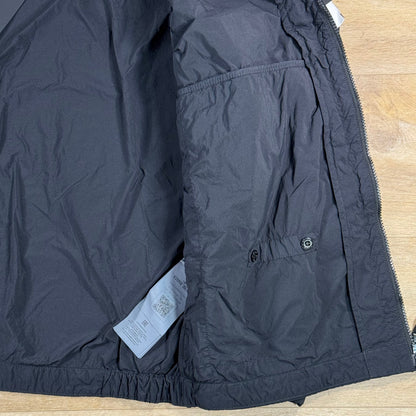Stone Island Nylon Smerigliato-TC Stand Collar Jacket in Black