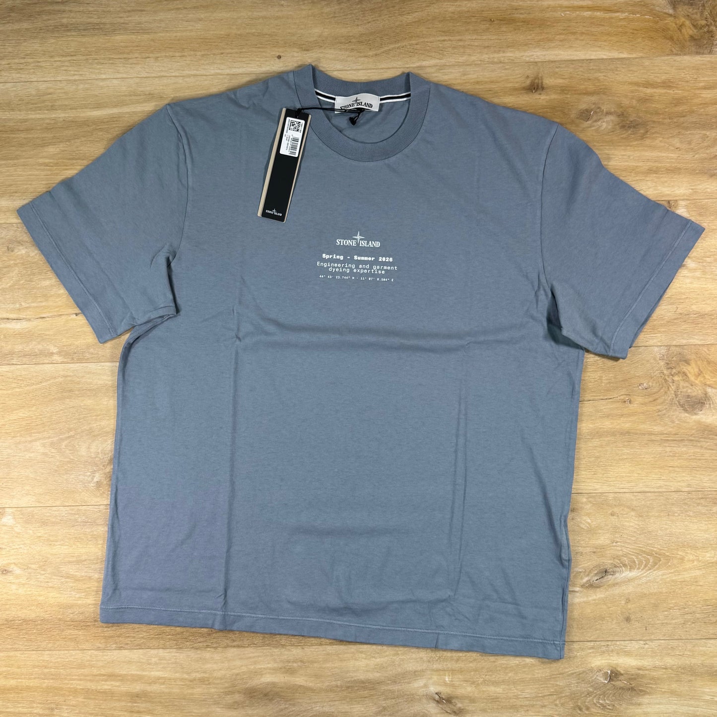 Stone Island Stone Print T-Shirt in Avio Blue