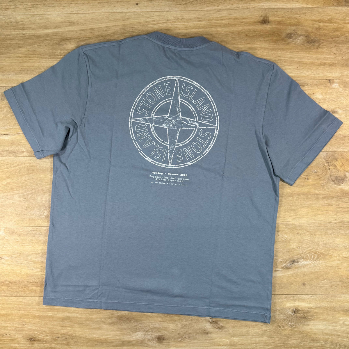 Stone Island Stone Print T-Shirt in Avio Blue