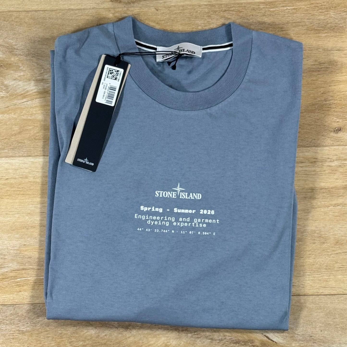 Stone Island Stone Print T-Shirt in Avio Blue