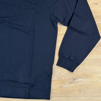 Stone Island Ghost Cotton Stretch Fleece Crewneck Sweatshirt in Navy