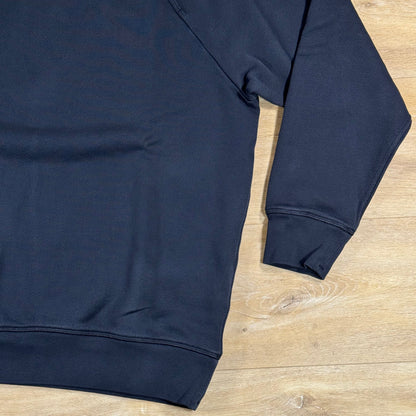 Stone Island Ghost Heavy Cotton Fleece Crewneck Sweatshirt in Navy
