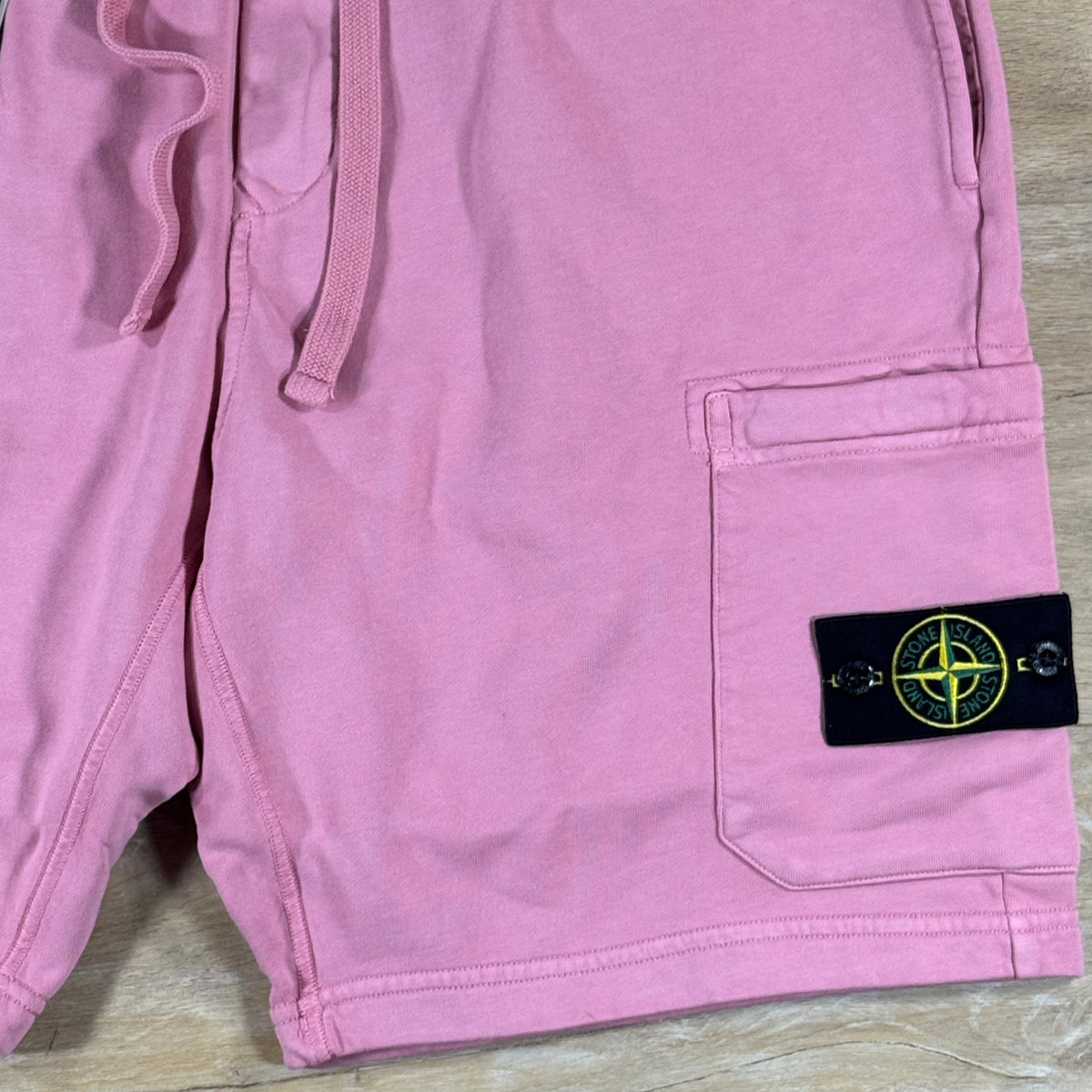 Stone Island Fleece Bermuda Shorts in Oleander Pink