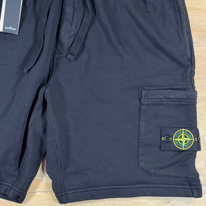 Stone Island Fleece Bermuda Shorts in Black