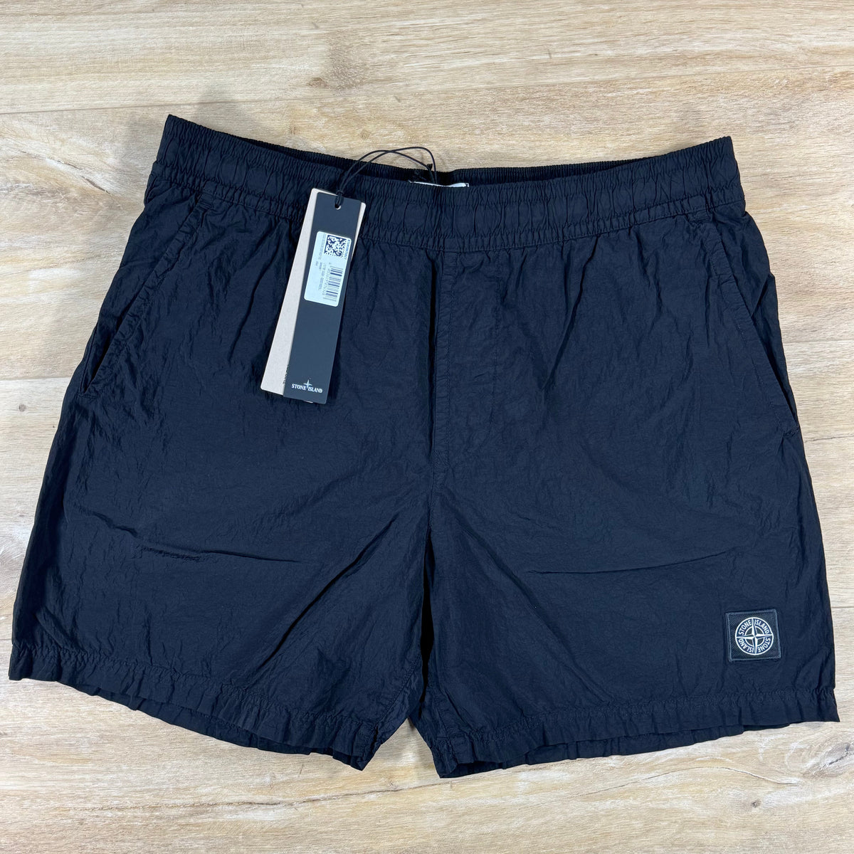 Stone Island Nylon Metal Mid-Length Swim Shorts in Black