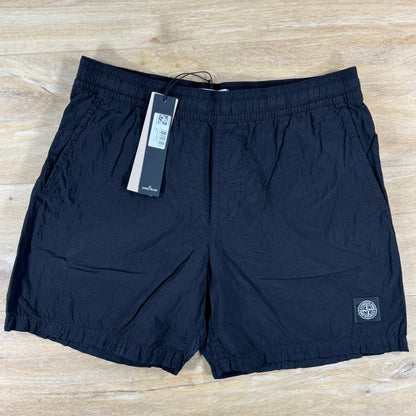Stone Island Nylon Metal Mid-Length Swim Shorts in Black