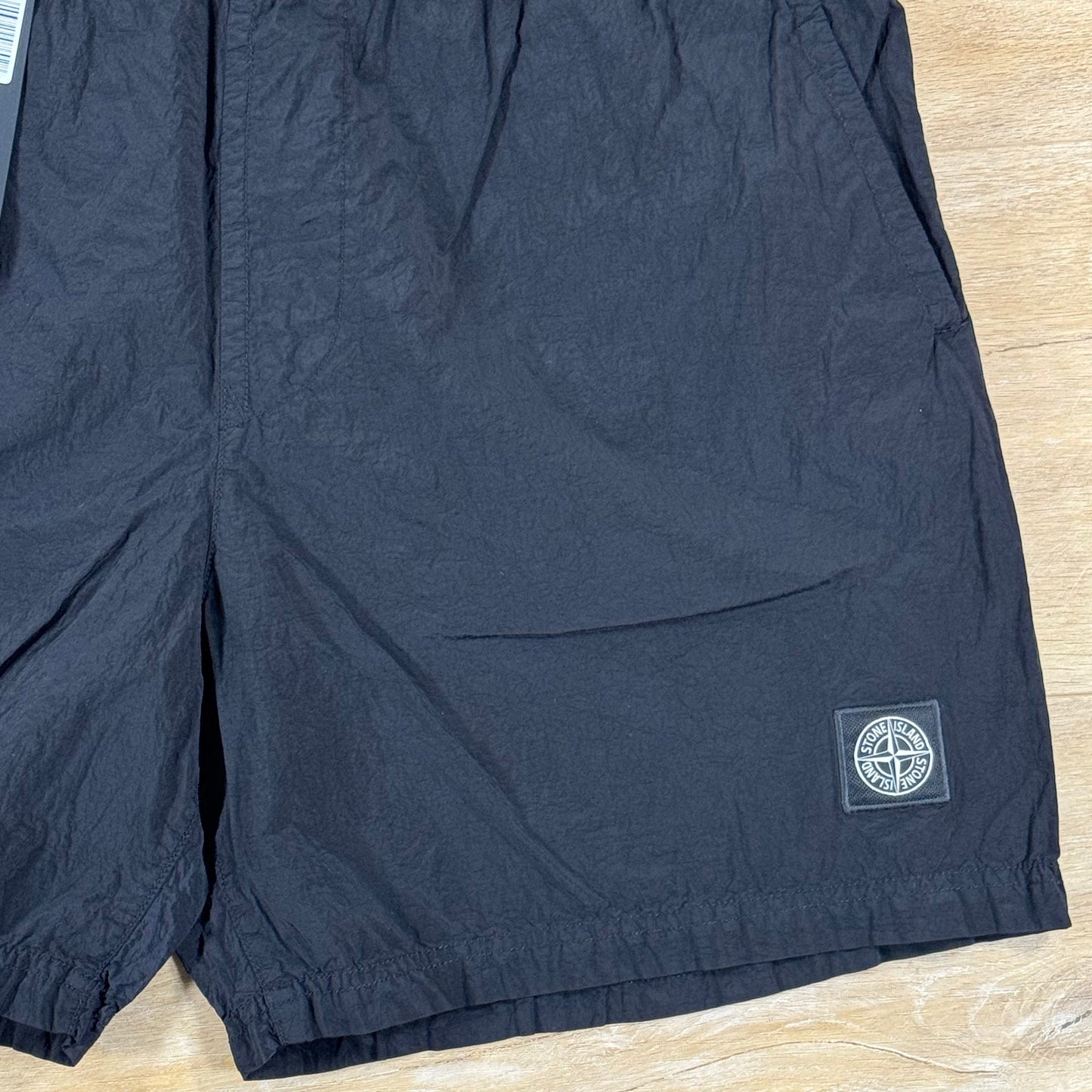 Stone Island Nylon Metal Mid-Length Swim Shorts in Black