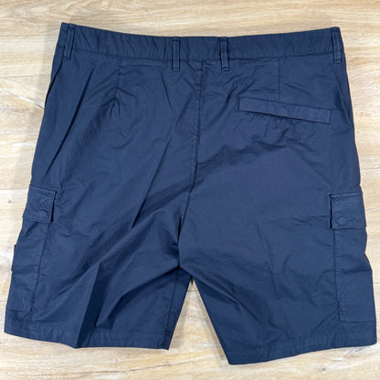 Stone Island Stretch Cotton Tela 'Paracadute' Cargo Bermuda Shorts in Navy
