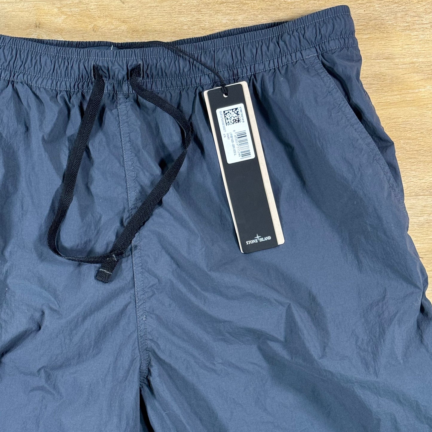 Stone Island Ghost Nylon Smerigliato Mid-Length Swim Shorts in Slate Blue