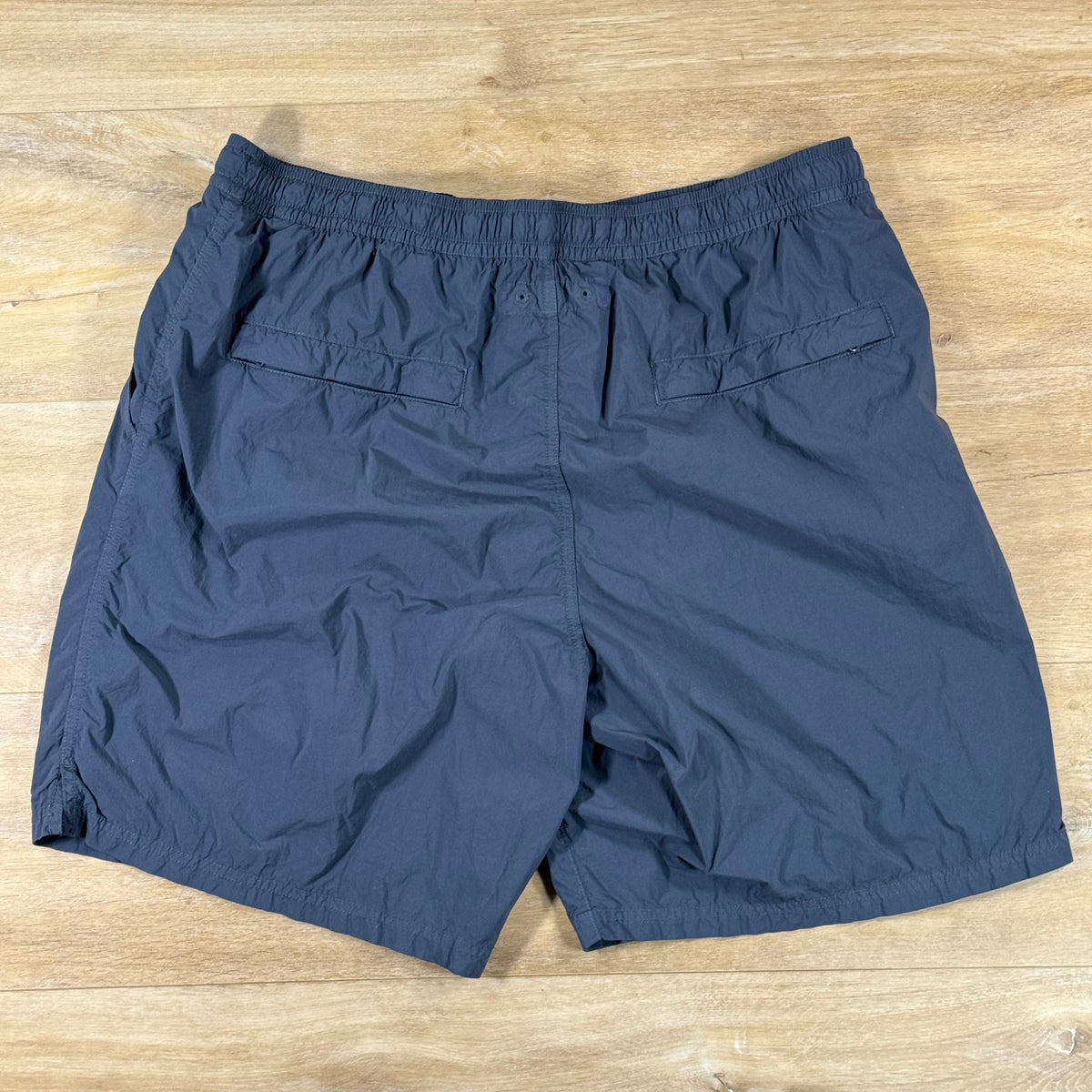 Stone Island Ghost Nylon Smerigliato Mid-Length Swim Shorts in Slate Blue
