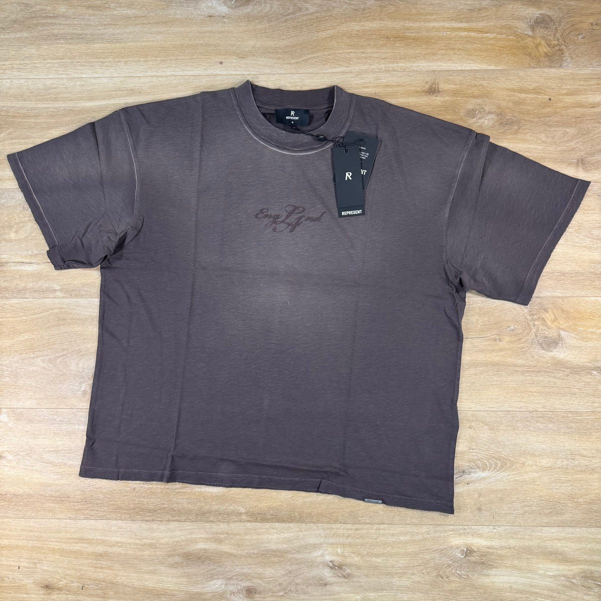 Represent EngLAnd T-Shirt in Washed Brown