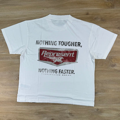 Represent Nothing Faster T-Shirt in Flat White