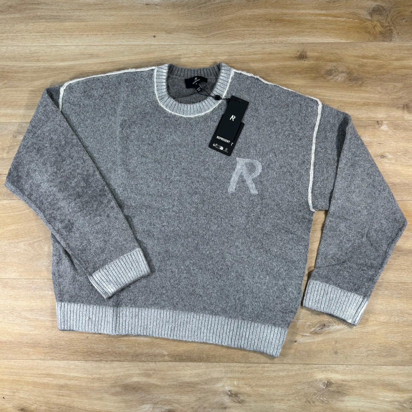 Represent Laurel Knit Sweater in Sun Fade Grey