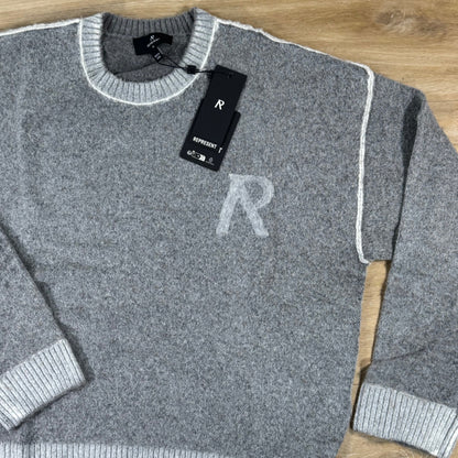 Represent Laurel Knit Sweater in Sun Fade Grey