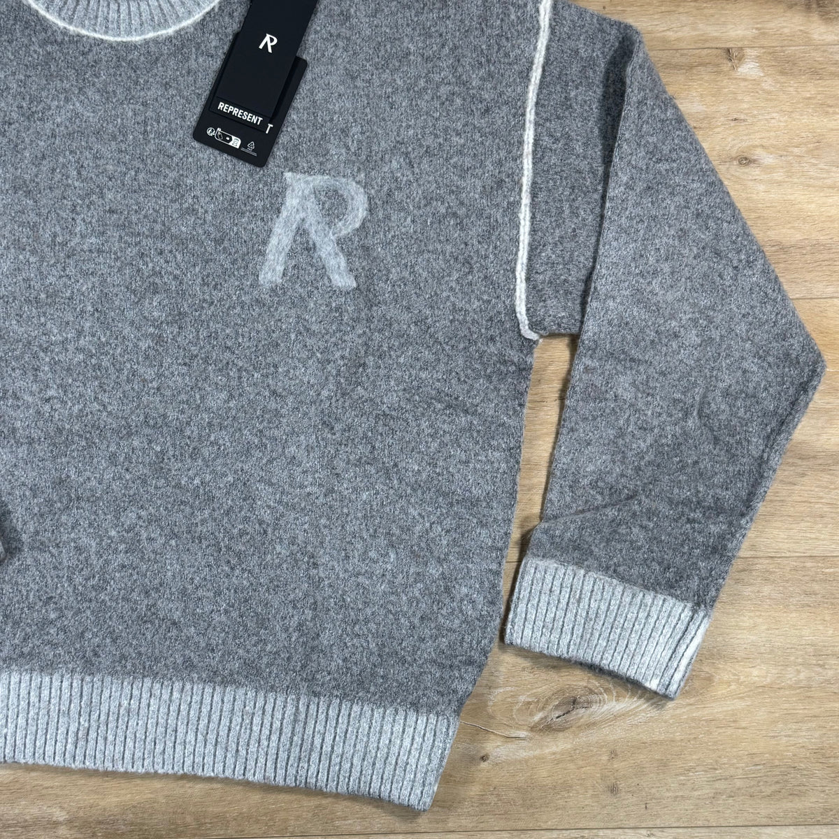 Represent Laurel Knit Sweater in Sun Fade Grey