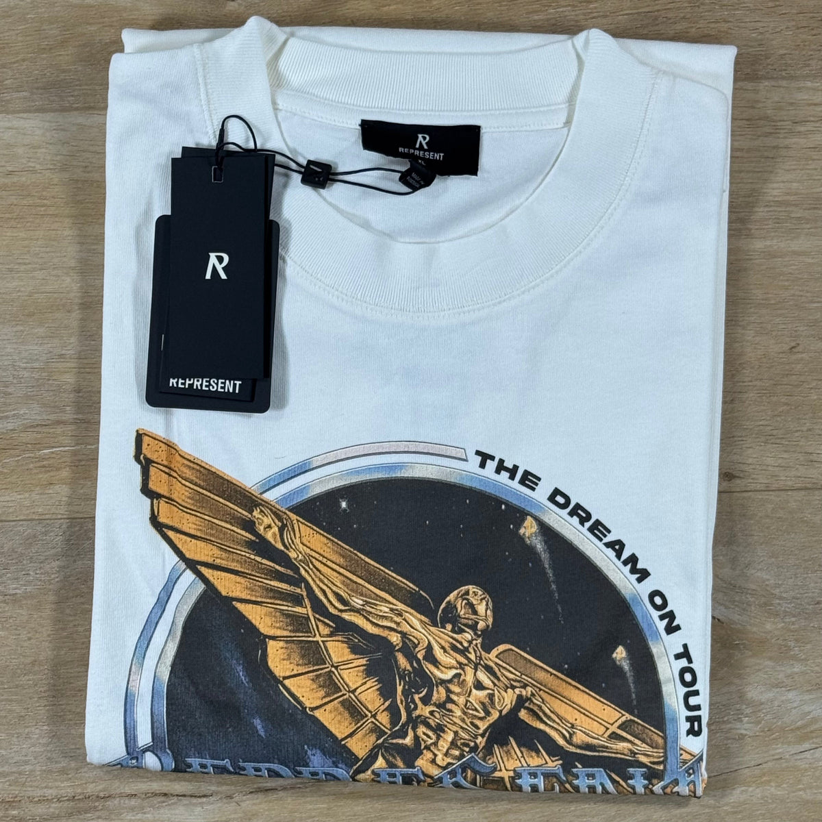 Represent Golden Tour T-Shirt in Flat White
