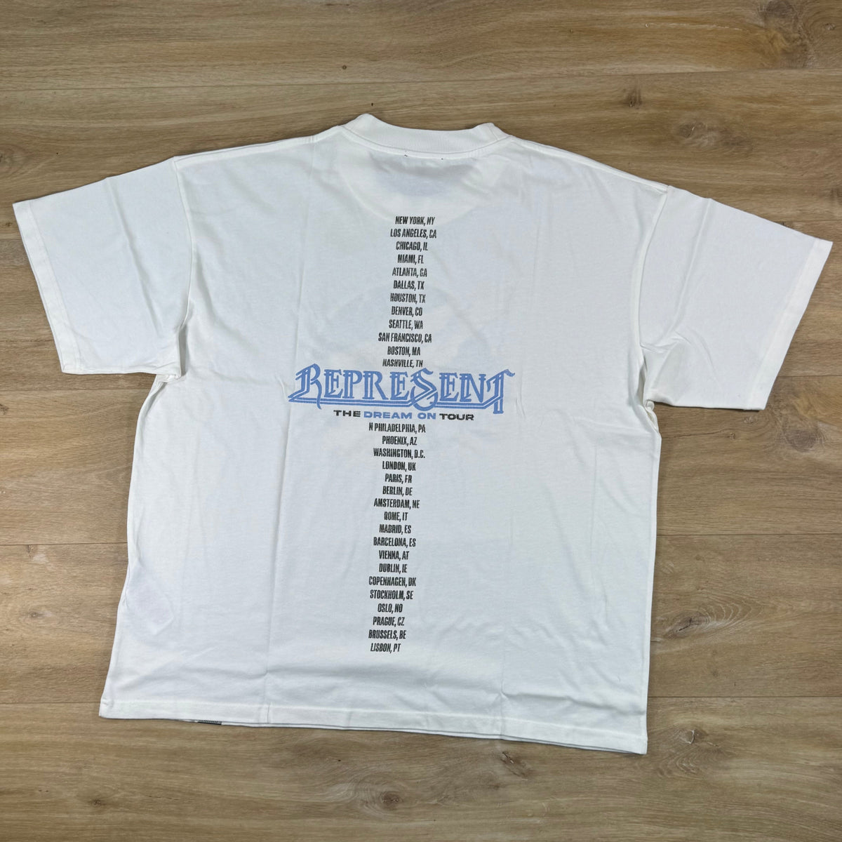 Represent Golden Tour T-Shirt in Flat White