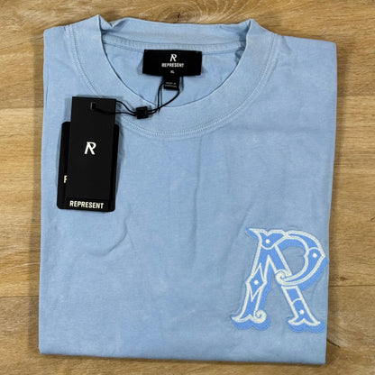Represent Western Initial T-Shirt in Mountain Bluebird