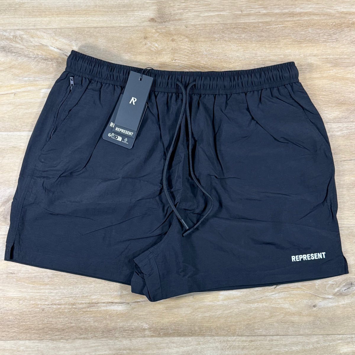Represent Swim Short in Jet Black