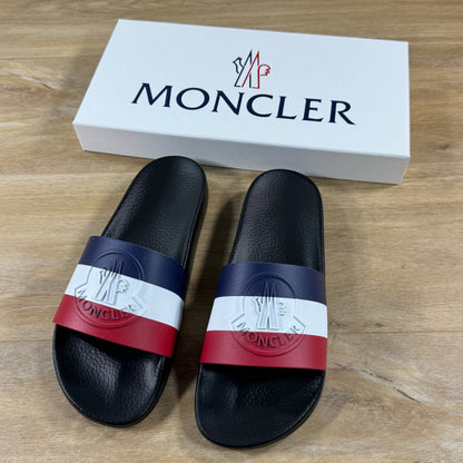 Moncler Basile Slides in Black