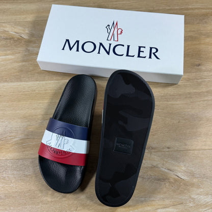 Moncler Basile Slides in Black