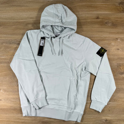 Stone Island Pullover Fleece Hoodie in Sky Blue