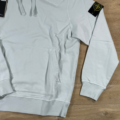 Stone Island Pullover Fleece Hoodie in Sky Blue
