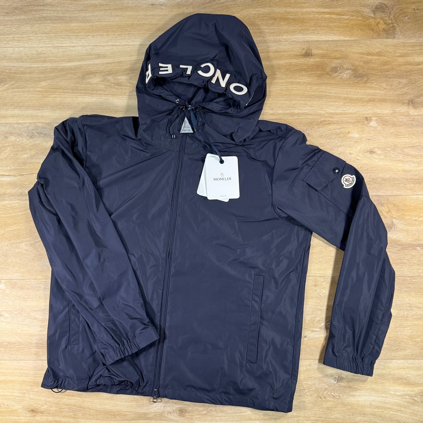 Moncler Sassiere Hooded Jacket in Navy Blue