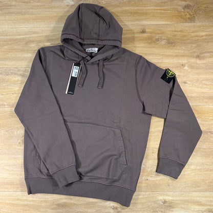 Stone Island Pullover Fleece Hoodie in Charcoal Grey