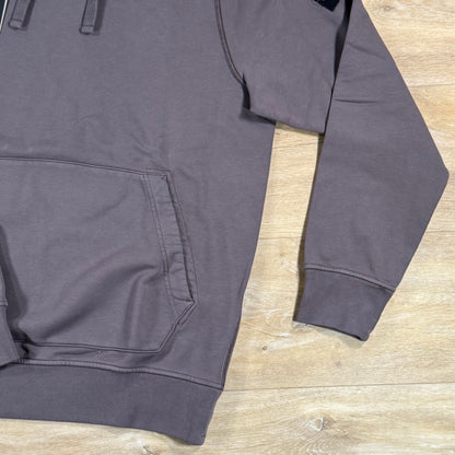 Stone Island Pullover Fleece Hoodie in Charcoal Grey